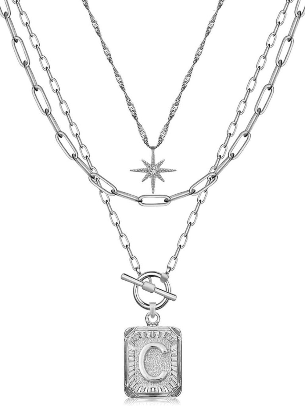 Layered Initial Necklaces for Women | Personalized Jewelry | Trendy Gift Idea